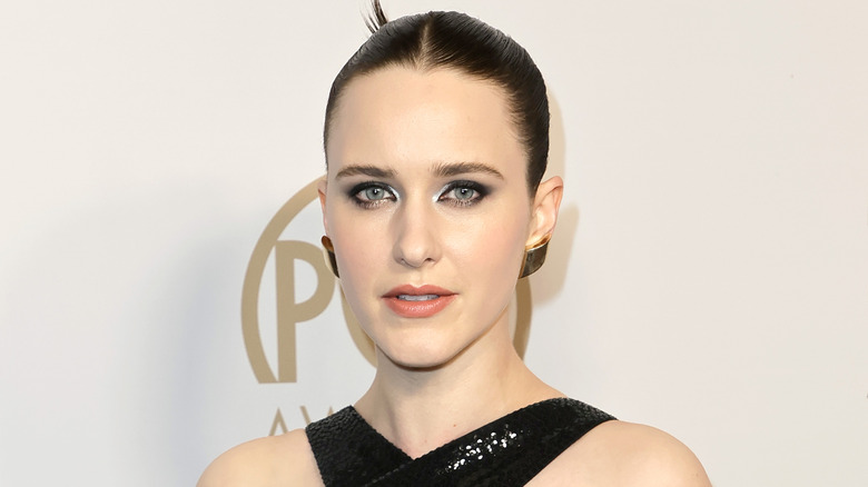 Rachel Brosnahan looking at the camera