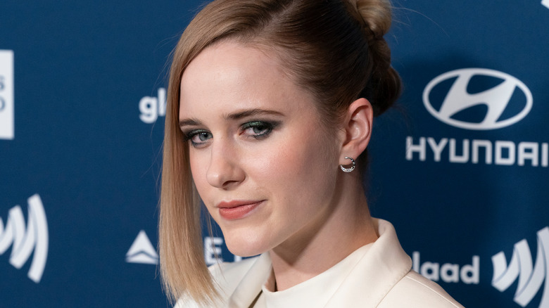 Rachel Brosnahan posing
