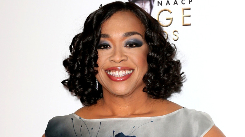Shonda Rhimes in a gown