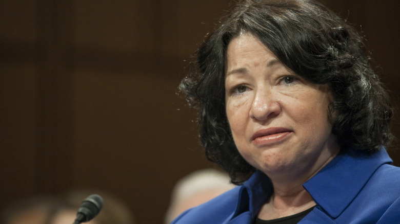 Sonia Sotomayor in a hearing