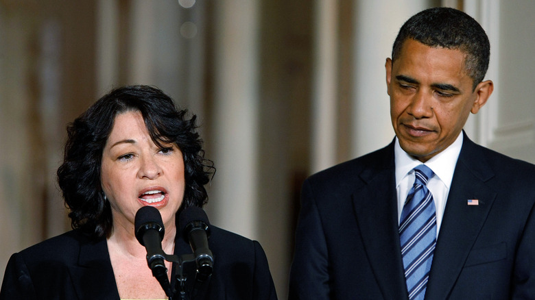Sonia Sotomayor and Barack Obama