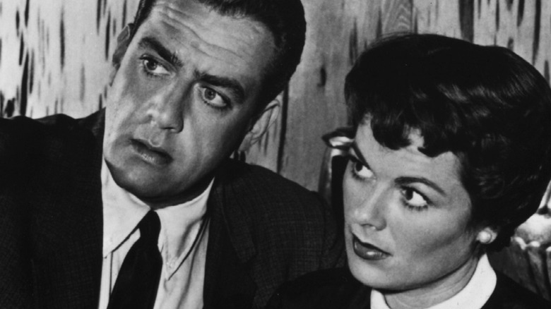 Raymond Burr and Barbara Hale in Perry Mason