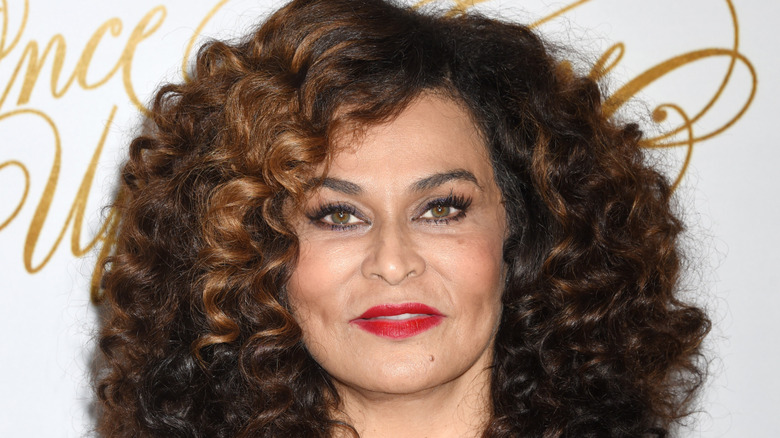 Tina Knowles on red carpet
