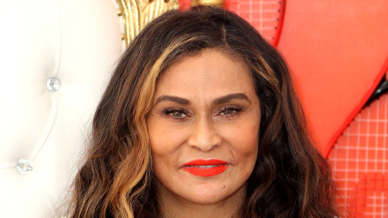 Subtle smile from Tina Knowles