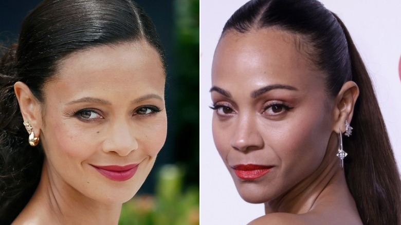 Thandiwe Newton and Zoe Saldaña
