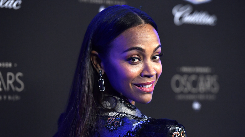 Zoe Saldaña is all smiles