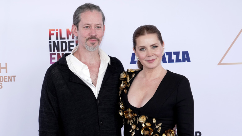 Darren Le Gallo and Amy Adams at the 2025 Film Independent Spirit Awards