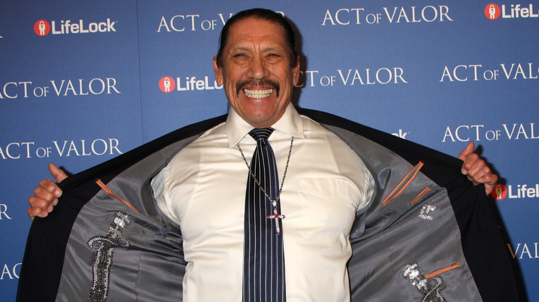 Danny Trejo smiling big at premiere