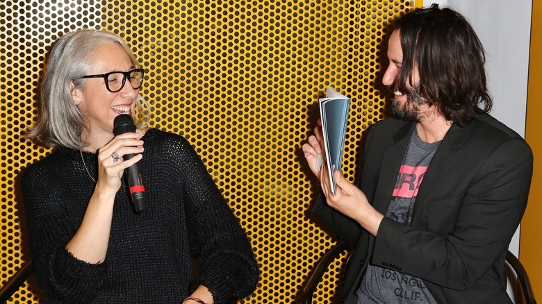 Alexandra Grant and Keanu Reeves