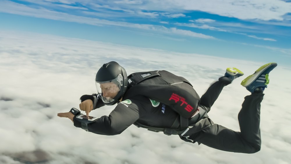 Bear Grylls skydiving