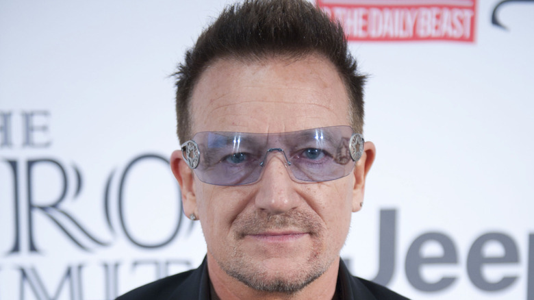 Bono with spiked hair