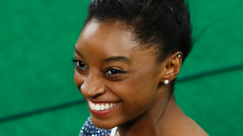 Simone Biles smiling