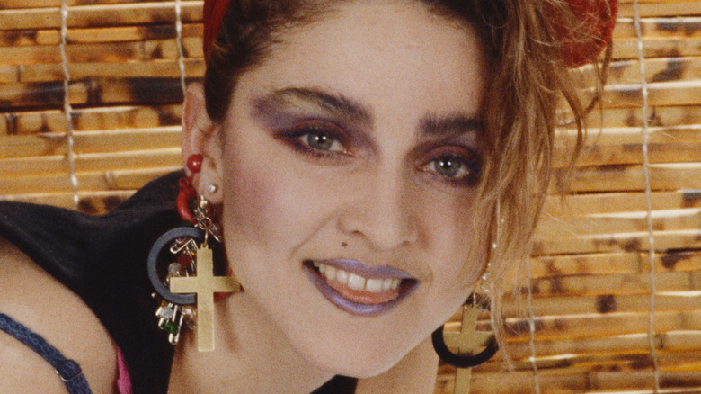 Madonna smiling