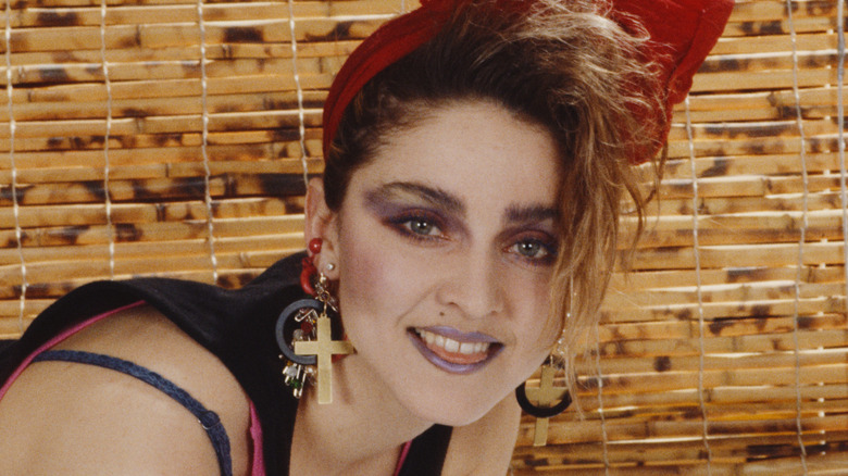 Madonna smiling