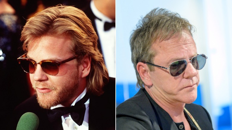 Young and old Kiefer Sutherland image split