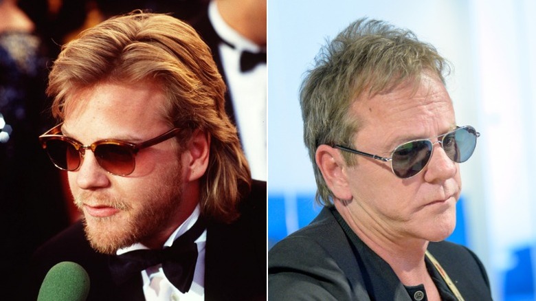 Young and old Kiefer Sutherland image split