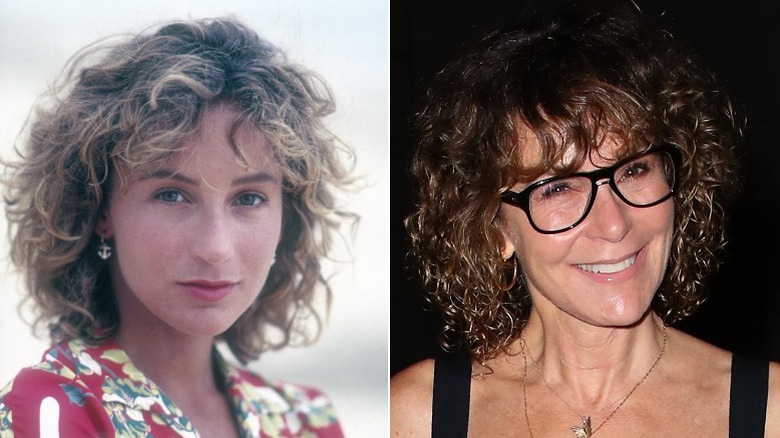Young and old Jennifer Grey image split