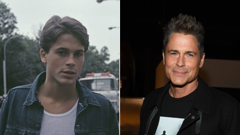 Young and old Rob Lowe image split