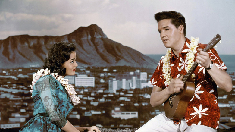 Joan Blackman and Elvis Presley in Blue Hawaii