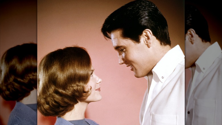 Shelley Fabares and Elvis in a Girl Happy promotional photo