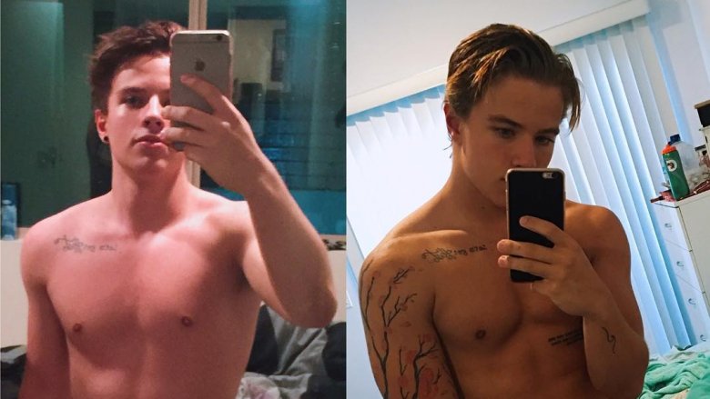 Alex selfies with no shirt