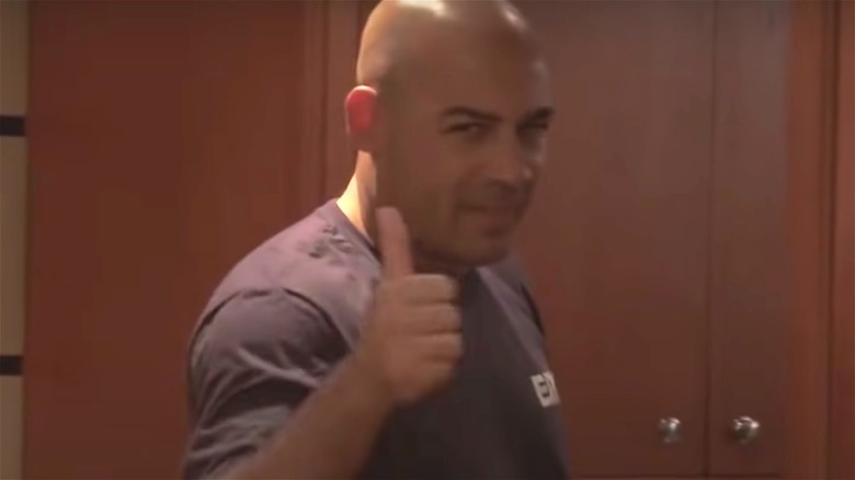 Chef Leon Walker giving thumbs up
