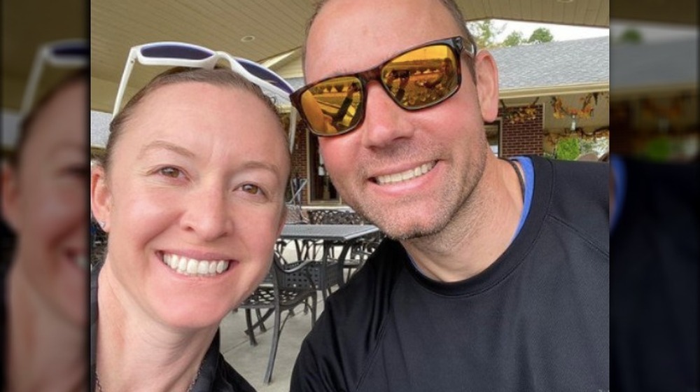 Adrienne Gang with husband Andrew Danks 