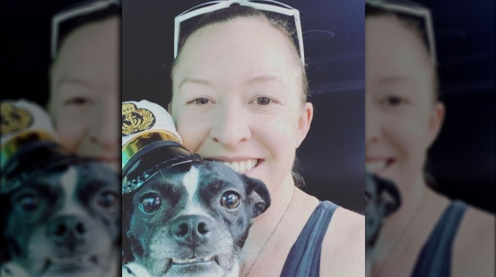Adrienne Gang and her dog 