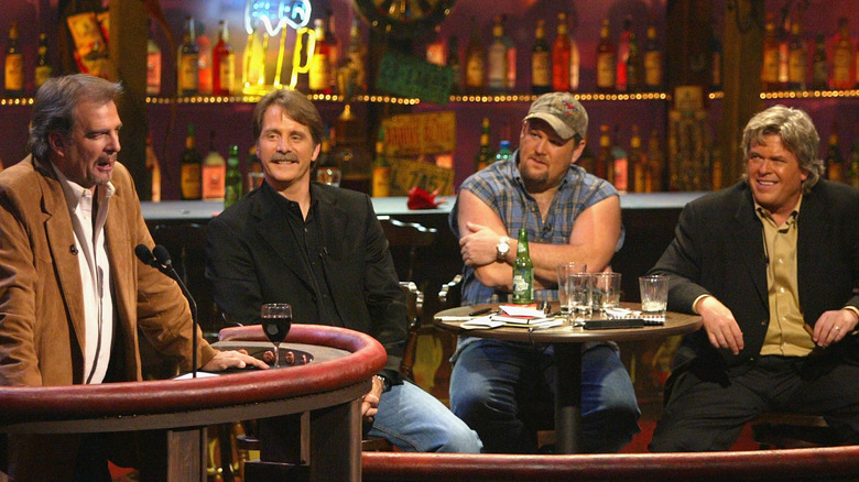 Blue Collar troupe lounging