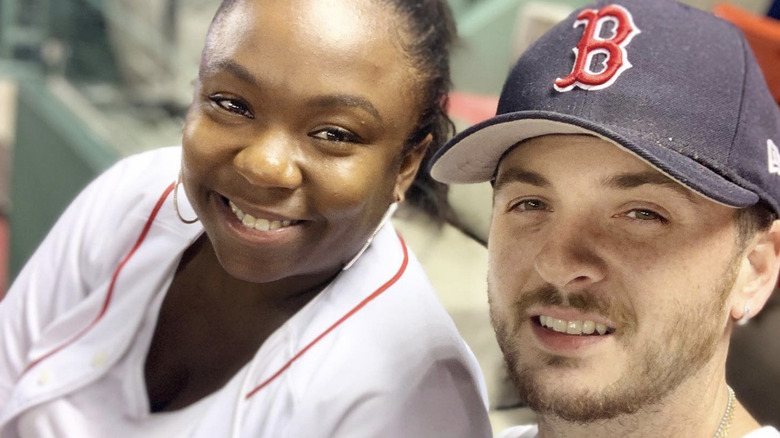 La'Princia Brown smiling with husband Eddie Ray