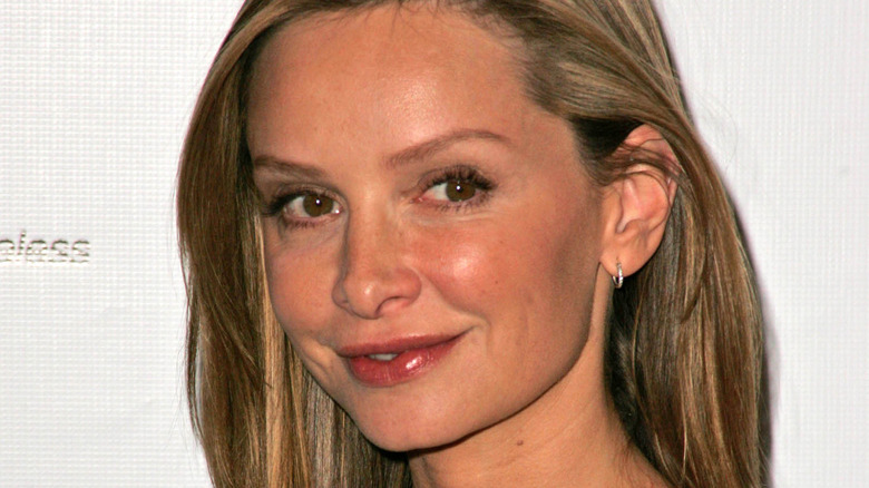 Calista Flockhart smiles at camera
