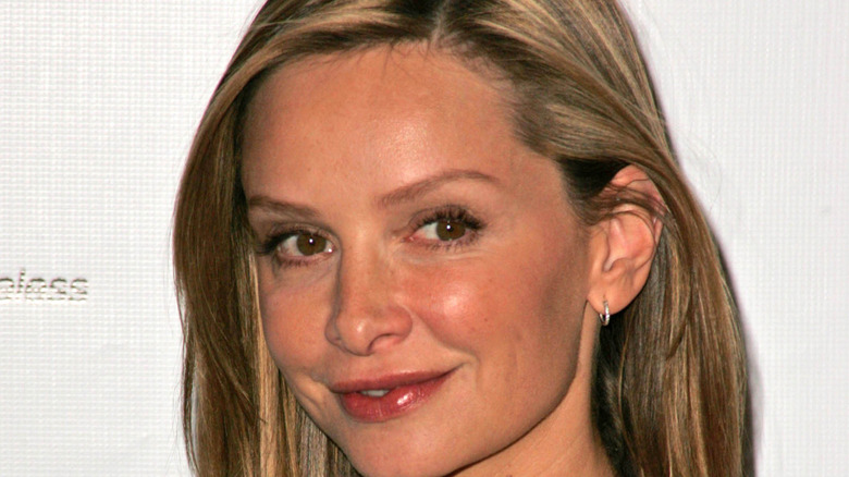 Calista Flockhart smiles at camera
