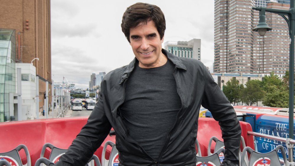 David Copperfield at the David Copperfield Ride of Fame Induction Ceremony at Pier 78 in 2015