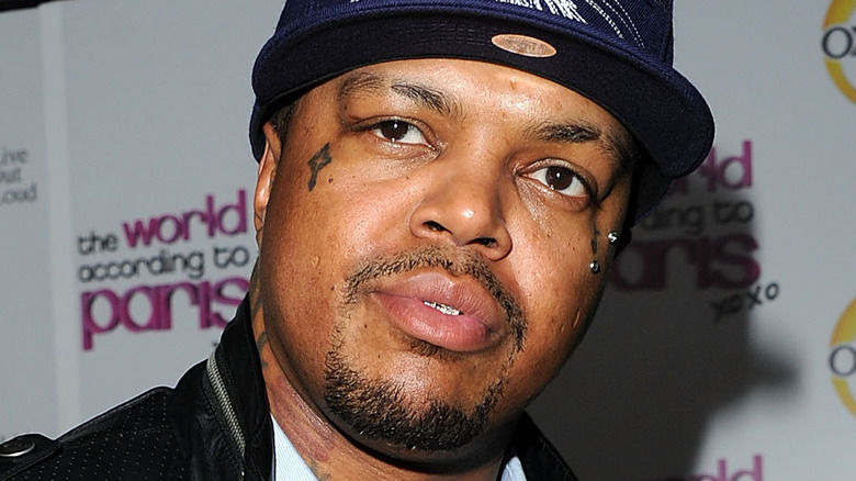 DJ Paul wearing a blue Pittsburgh Pirates cap