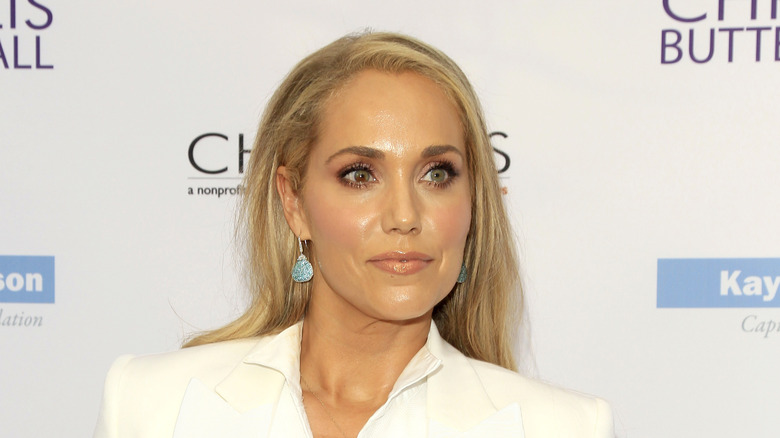 Elizabeth Berkley wearing white