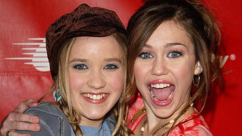 Emily Osment and Miley Cyrus