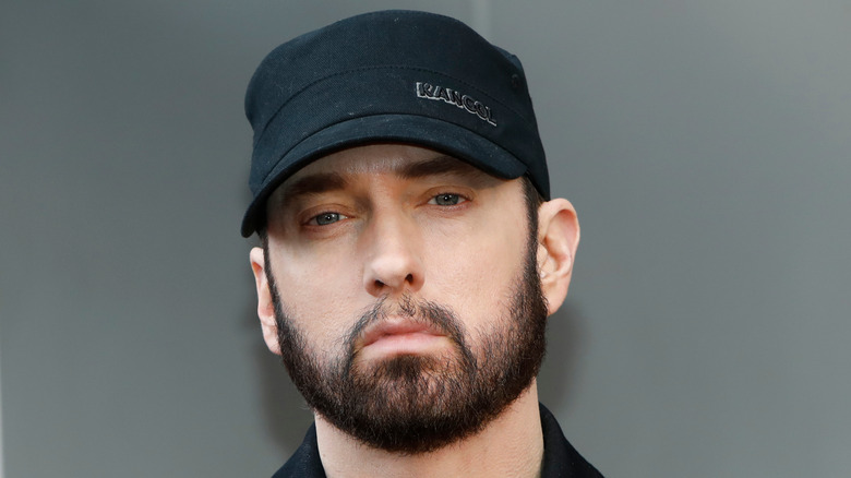 Eminem beard black baseball cap