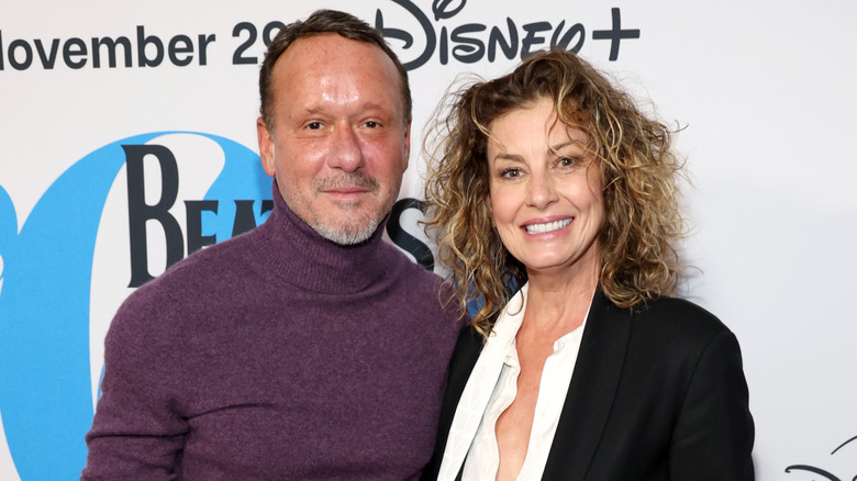 Faith Hill and Tim McGraw pose together in late 2024
