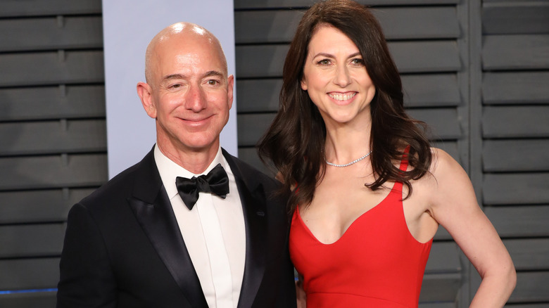 Jeff Bezos and MacKenzie Scott on the red carpet