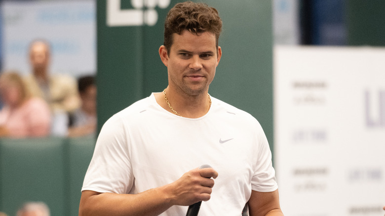 Kris Humphries at a pickleball tournament.