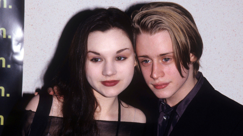 Rachel Miner and Macaulay Culkin wearing black at Rachel Miner and Macaulay Culkin at the premiere of "Star Wars: The Phantom Menace"