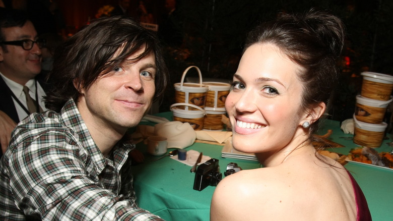 Ryan Adams and Mandy Moore smiling