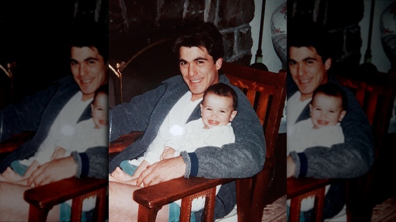 Michael Schoeffling with his daughter