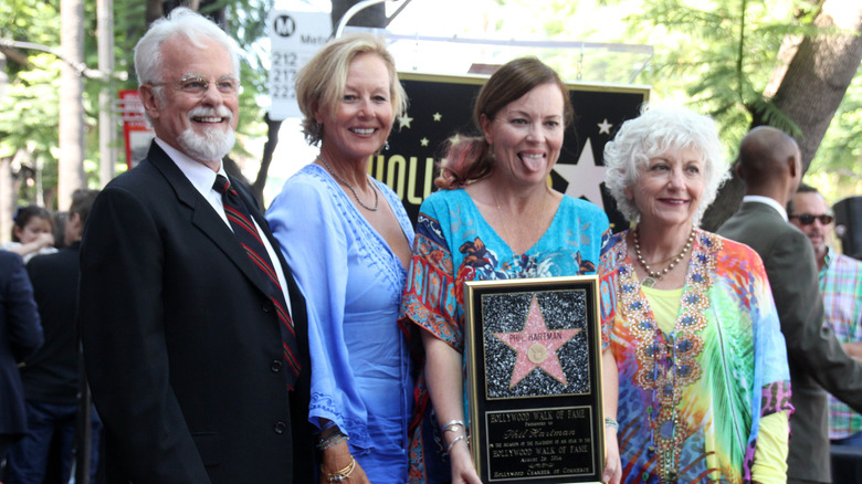 Phil Hartman's siblings with his posthumous Hollywood Walk of Fame star