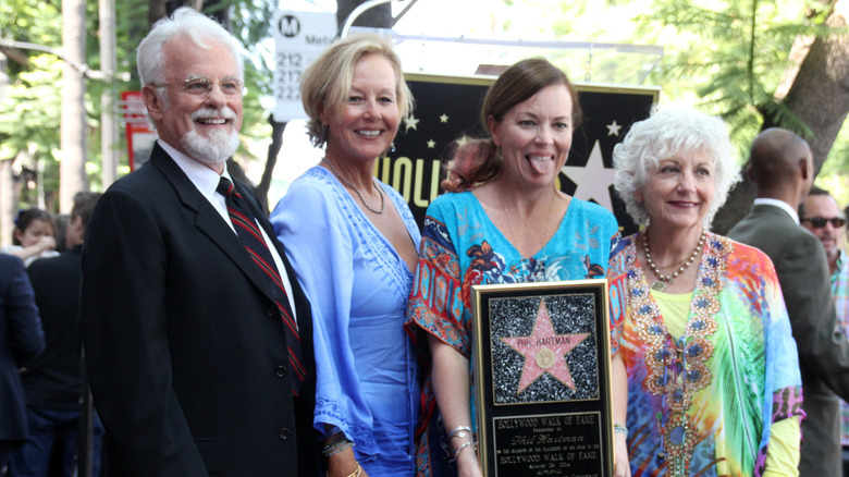 Phil Hartman's siblings with his posthumous Hollywood Walk of Fame star