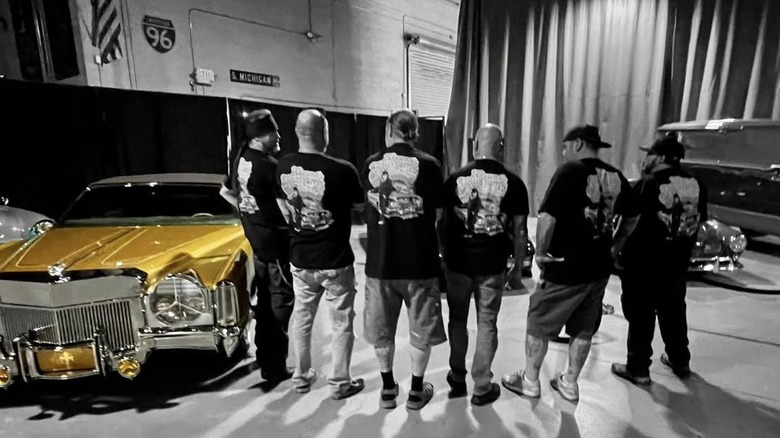 Counting Cars cast by a car with a golden paint job