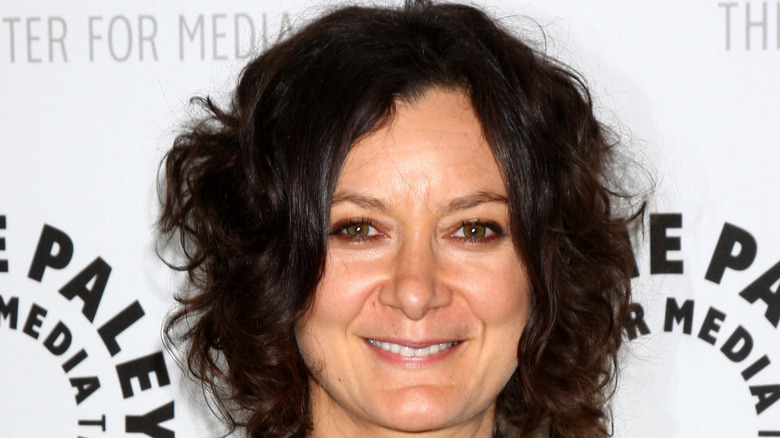 Sara Gilbert smiling