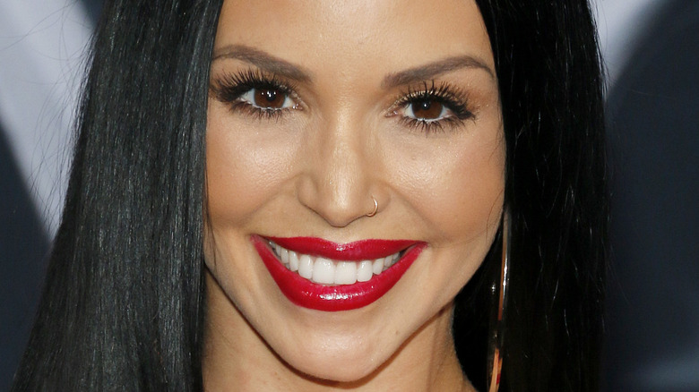 Scheana Shay red lipstick