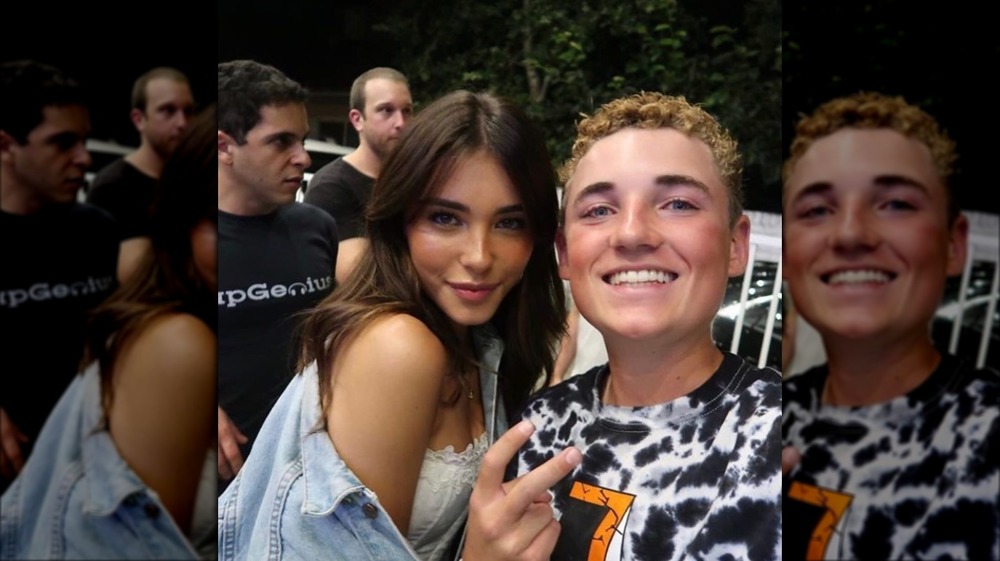 Madison Beer and Selfie Kid Ryan McKenna posing