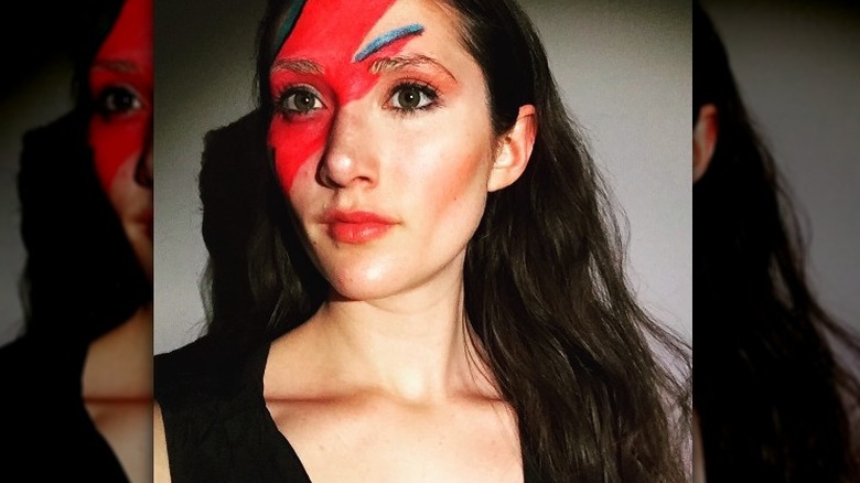 Julianna Rose Mauriello wearing paint